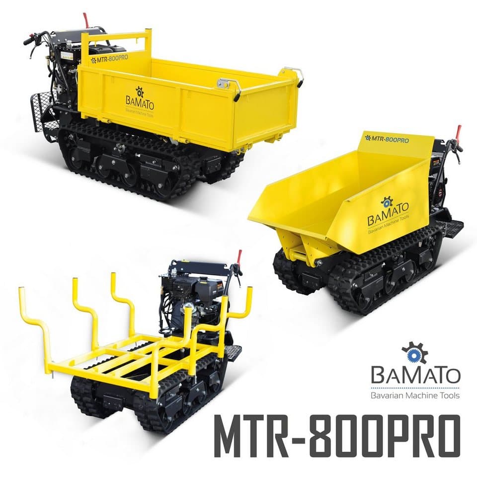 BAMATO Motorschubkarre MTR-800PRO, 290 l, 1-tlg., Minidumper, Raupendumper, Dumper - Thumbnail 7