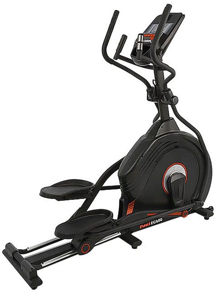 Fuel Fitness Crosstrainer EC600 Crosstrainer mit Steigung (20 Stufen Steigung, 50,8 cm Schrittlänge, Pulsmessung, Bluetooth), 150 kg max. Benutzergewicht, 32 Widerstandsstufen