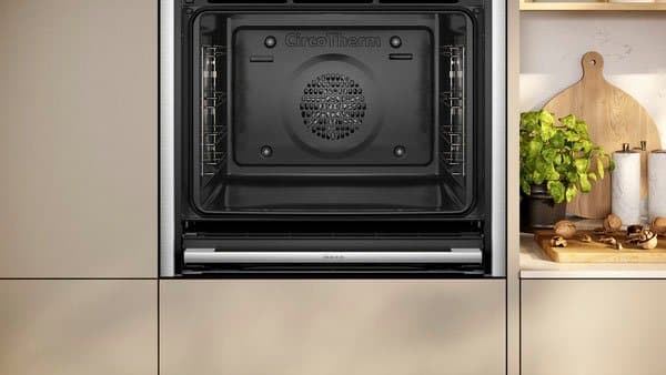 NEFF Backofen N 70 B54CR21N0, mit Teleskopauszug nachrüstbar, EasyClean®, Voll versenkbare Slide & Hide® Tür & Circo Therm® auf 3 Ebenen - Thumbnail 3