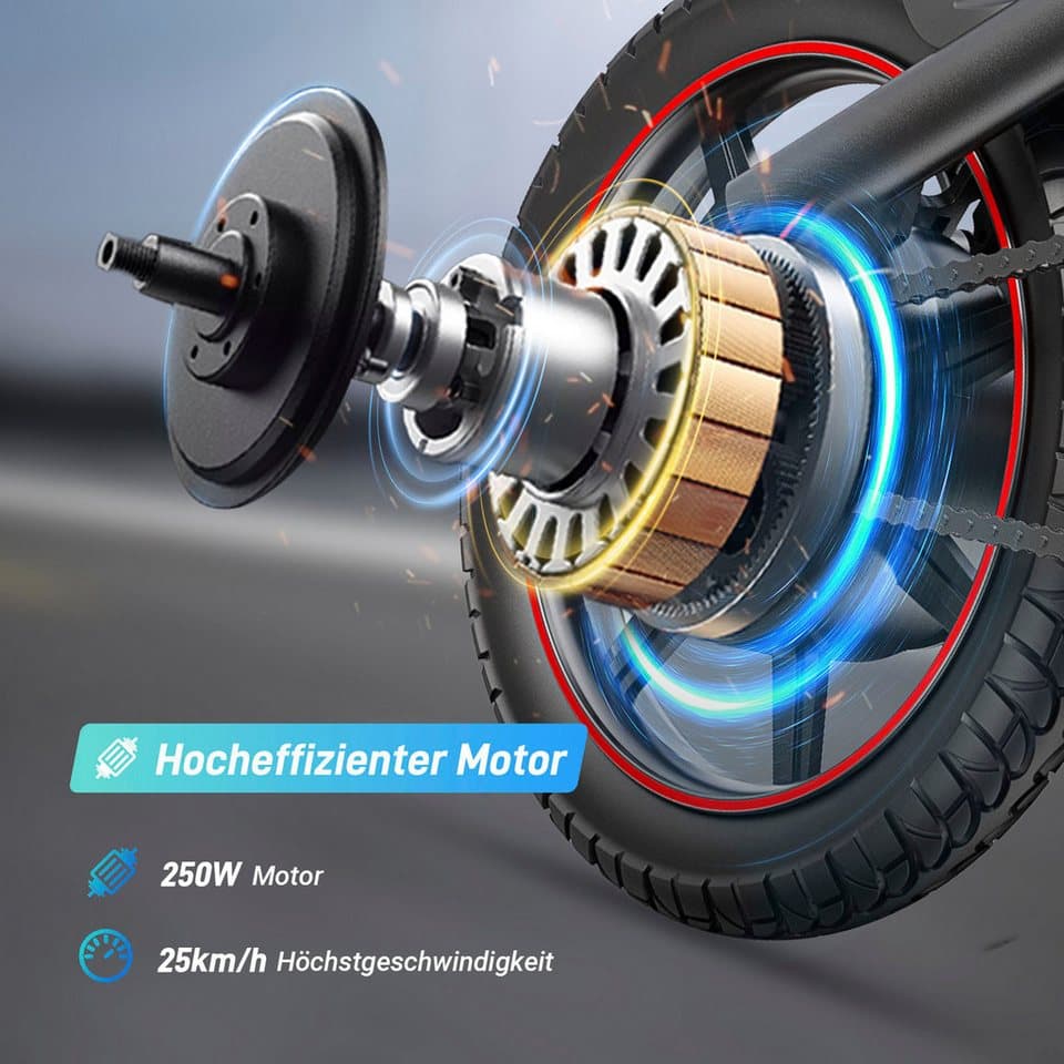 DYU E-Bike Cityrad DYU D3S, Mittelmotor, 360 Wh, (Packung) - Thumbnail 11