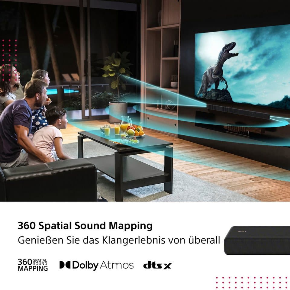 Sony HT-A3000 Soundbar + SA-SW3 Subwoofer Set Soundbar 3.1 (Bluetooth, WLAN (WiFi), 250 W) - Thumbnail 14