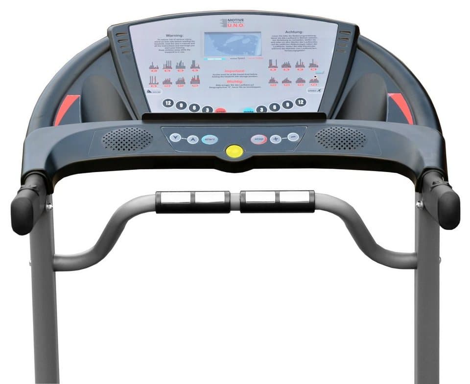 MOTIVE FITNESS by U.N.O. Laufband Speed 2.5 (mit/ohne Unterlegmatte) (mit Multifunktions-LCD-Display), bis max. 20 km/h, klappbar, 130 kg max. Benutzergewicht - Thumbnail 3