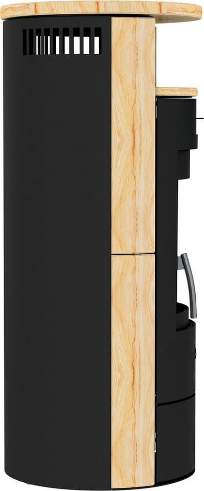 Hanseatic Kaminofen »Piacenza Sandstein«, Exklusiv, Lieferung bis ins Wohnzimmer, 6 kW, Zeitbrand, mit verriegelbarer Holzlagerfachtür - Thumbnail 5