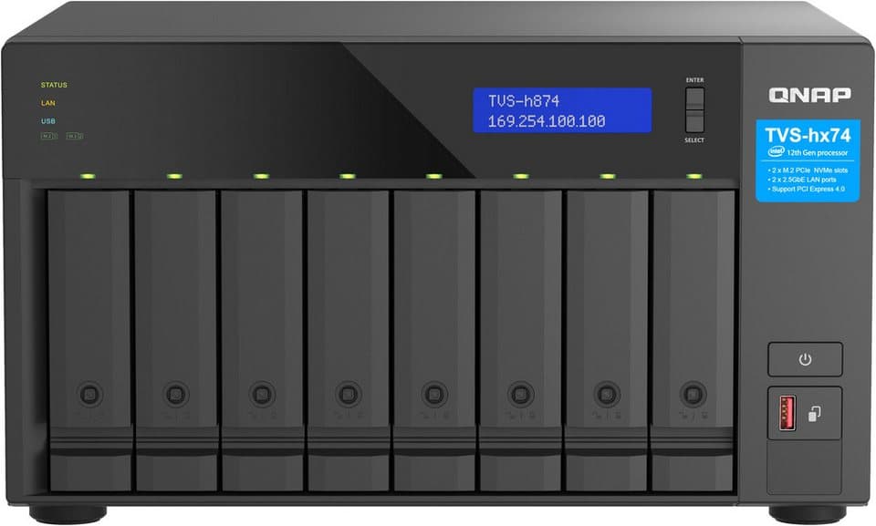 QNAP TVS-H874T-I7-32G NAS-Server - Thumbnail 2