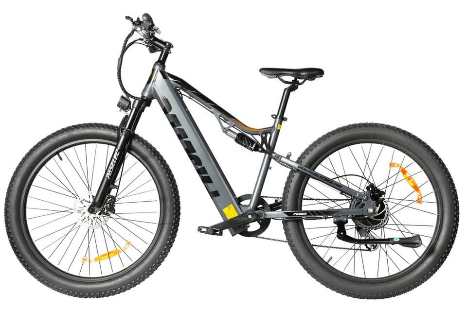 Vankel E-Bike Cityrad GS9 E-Fahrrad 250WH Damen u. Herren Pedelec, 48V 13AH 80 km, Kettenschaltung, Heckmotor, 624 Wh, (Beleuchtungsset mit Batterieladegerät, Batterieschlüssel, Werkzeug), E-MTB E-Bikes 250W, 80km Reichweite, Shimano Bremsen, 27,5×3.0" - Thumbnail 4