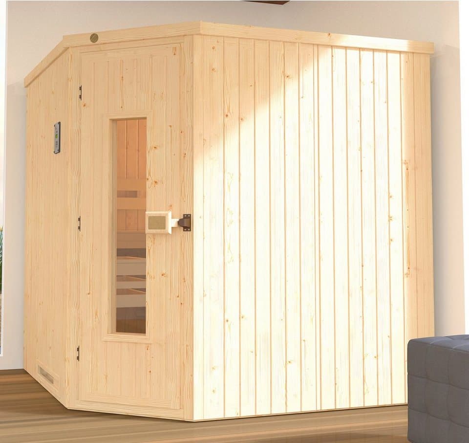 weka Sauna Varberg 3, BxTxH: 194 x 194 x 199 cm, 68 mm, ohne Ofen - Thumbnail 5