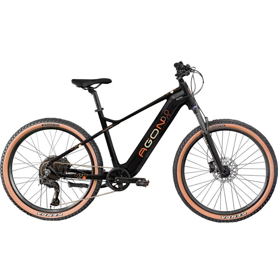AGON E-Bike Mountainbike Alpha, 10 Gang Shimano Deore SGS T6000 Schaltwerk, Kettenschaltung, Heckmotor, 540 Wh, E Bike Mountainbike Herren oder Damen 160 - 185 cm - Bild 1