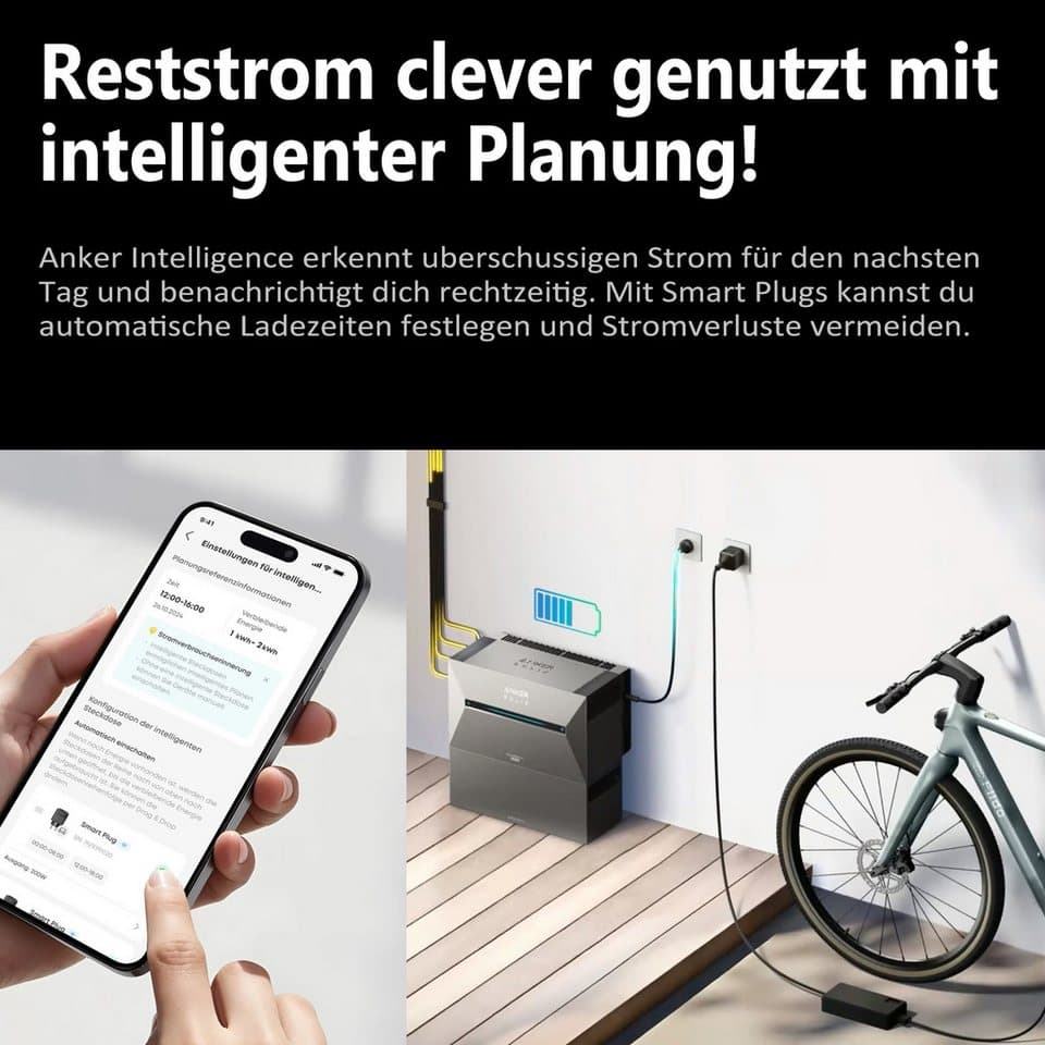 SolarMars Balkonkraftwerk mit Speicher 2000W Anker Solix Solarbank 3 E2700 Pro, 2000 W, Monokristallin, (mit optionaler BP2700 Erweiterungsakku und Halterung), mit intelligenter KI zur dynamischen Überwachung des Stromverbrauchs - Thumbnail 7