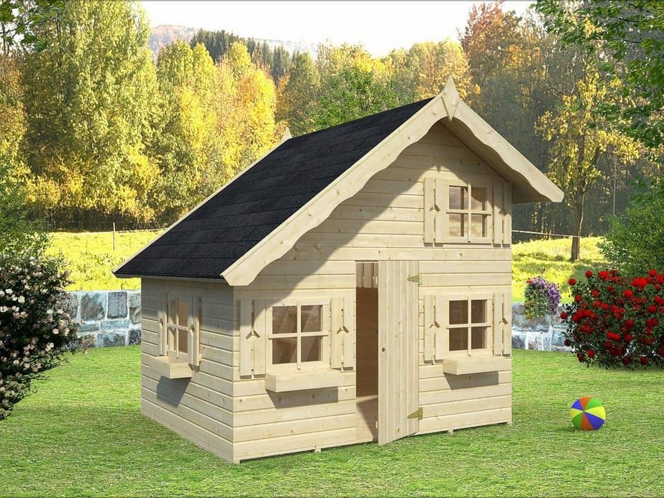 Palmako Spielhaus Tom 3,8 m², mit Vorgefertigte Wandelemente - Thumbnail 2