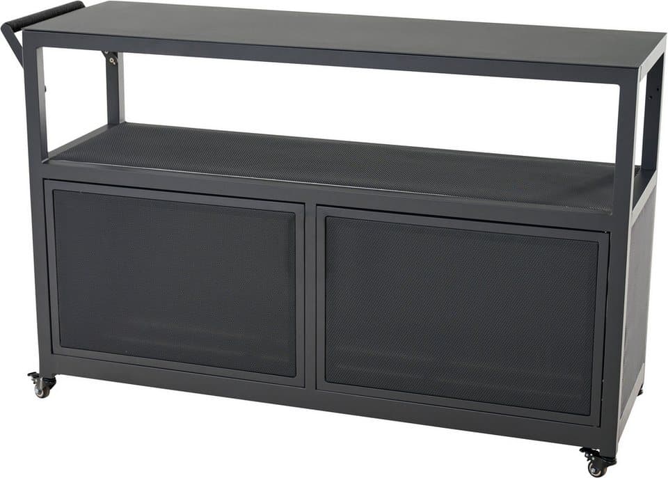 Siena Garden Servierwagen PALMA groß, Aluminiumrahmen, Ranotex® Bezug dunkelgrau - Bild 1