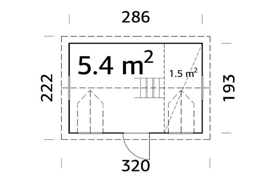 Palmako Spielhaus Marie 5,4 m², mit Vorgefertigte Wandelemente - Thumbnail 2