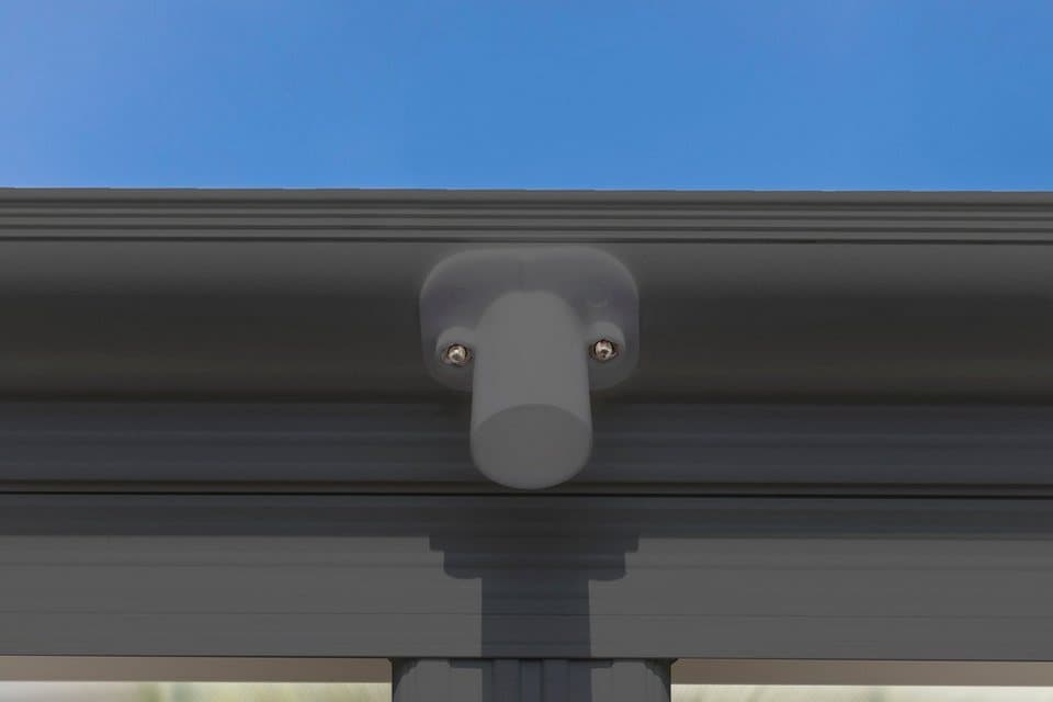 WESTMANN Einzelcarport Flachdach, BxT: 305x503 cm, 217 cm Einfahrtshöhe, aus Aluminium, anthrazit - Thumbnail 7