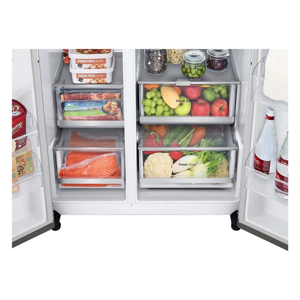 LG Side-by-Side GSXV90BSDE, 179 cm hoch, 91,3 cm breit, Craft Ice Bereiter, InstaView™ - Thumbnail 15