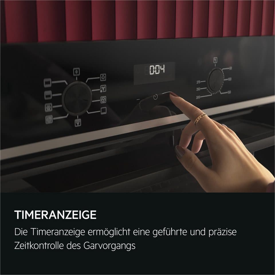 AEG Backofen-Set HH24BSIB, Aqua Clean, Heißluft: Gleichmäßiges Garen auf 3 Ebenen: ideal für Mehrblech‑Backen - Thumbnail 25