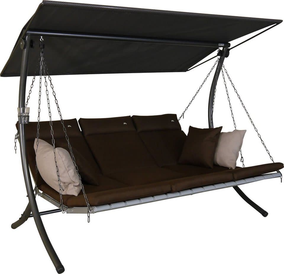 Angerer Freizeitmöbel Hollywoodschaukel Luxus Smart coffee, 3-Sitzer, Bettfunktion, BxTxH: 210x145x160 cm - Bild 1