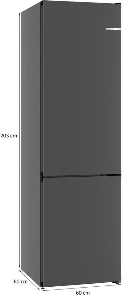 BOSCH Kühl-/Gefrierkombination Serie 4 KGN39OCAF, 203 cm hoch, 60 cm breit, Green Collection: produziert mit CO₂ reduzierten Materialien - Thumbnail 18
