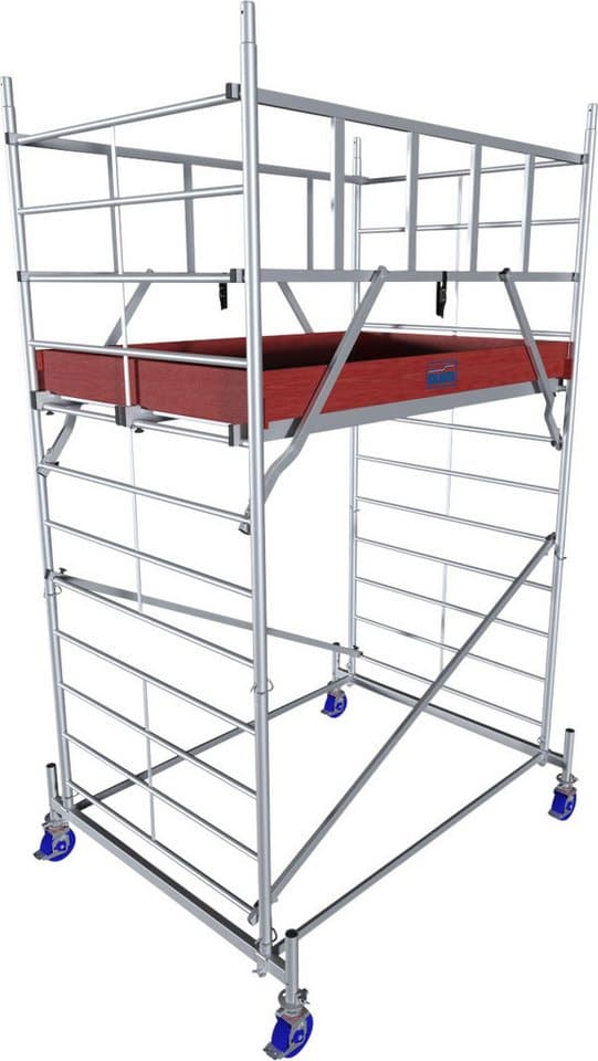 KRAUSE Fahrgerüst ProTec XXL Breitaufbau, (Set), Arbeitshöhe: 4,3 Meter