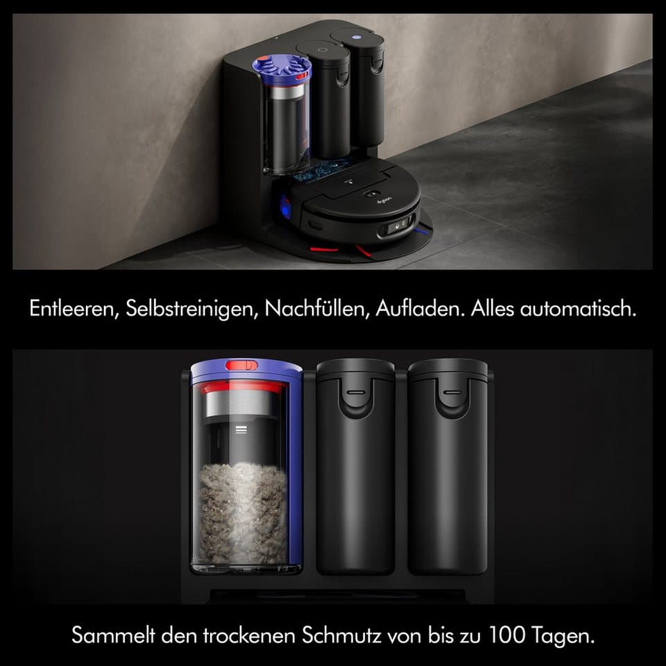 DYSON Saugroboter mit Wischfunktion spot+scrub Ai, beutellos, Beseitigt versteckte Flecken mithilfe fortschrittlicher KI - Thumbnail 8