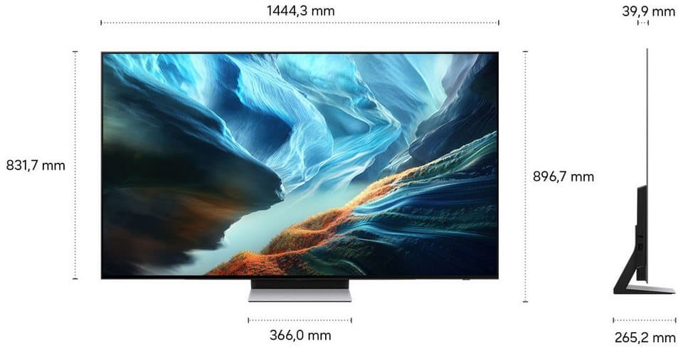 Samsung GQ65S90HAE OLED-Fernseher (163 cm/65 Zoll, 4K Ultra HD, Smart-TV, Antireflexion mit Glare Free, OLED HDR+, Gaming mit 165Hz, HDMI 2.1) - Thumbnail 14
