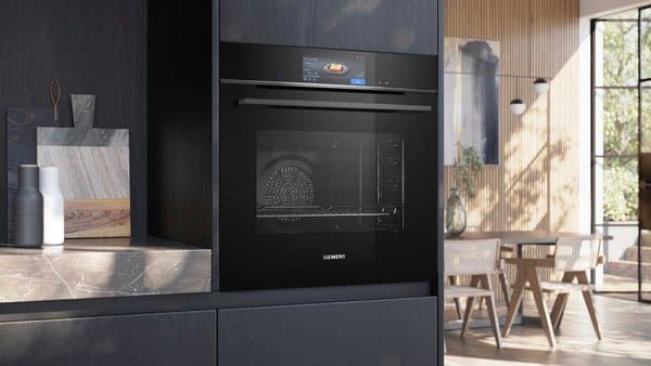 SIEMENS Pyrolyse Backofen iQ700 HB778G3B1, mit Teleskopauszug nachrüstbar, Pyrolyse-Selbstreinigung, cookControl Pro Funktion für automatische Gerichtzubereitungen - Thumbnail 5