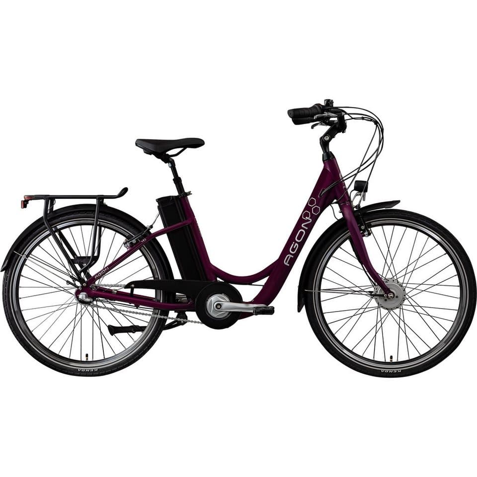 AGON E-Bike Cityrad Axis, 3 Gang, Nabenschaltung, Frontmotor, 536 Wh, Pedelec, Elektrofahrrad für Damen u. Herren - Bild 1