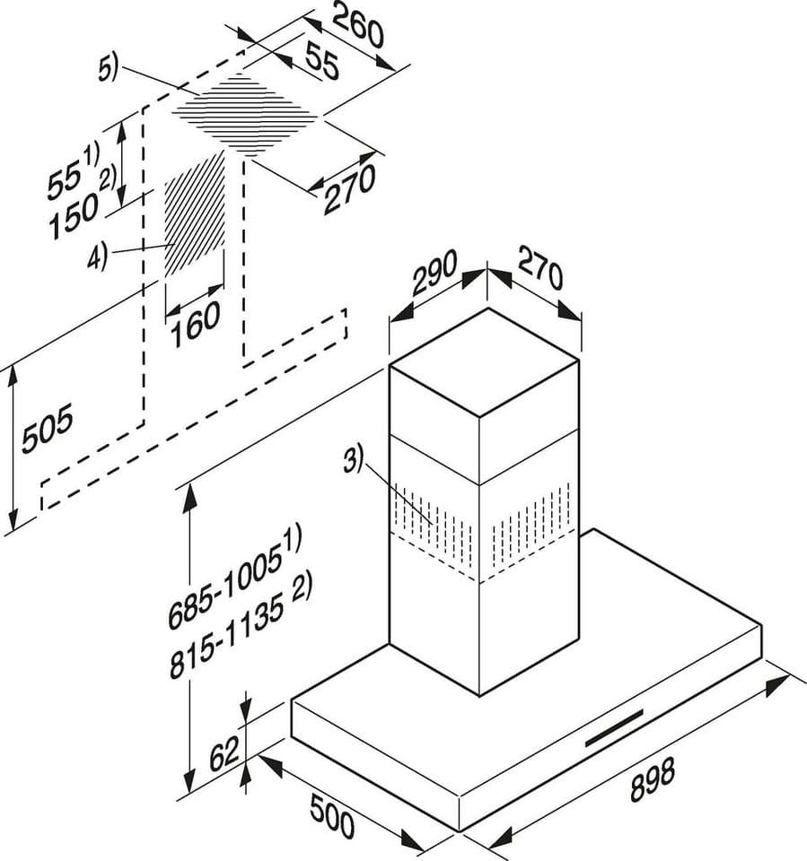 Miele Wandhaube PUR 98 W PUR 98 W, Für jede Wohnsituation passend – abluft- und umluftfähig - Thumbnail 6