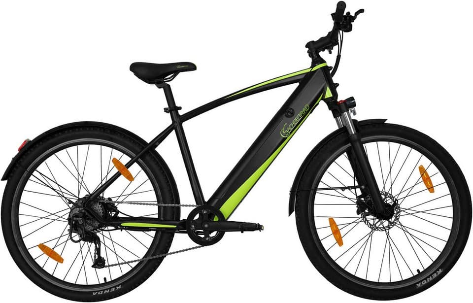 SachsenRAD E-Bike Mountainbike R8 Flex III, 9 Gang Shimano Shimano Altus Schaltwerk, Kettenschaltung, Heckmotor, 520 Wh, (mitgeliefertes, optionales Schutzblech mit integriertem Rücklicht), LCD-Steuerdisplay, Fahrmodus Pedelec, LED- Beleuchtung - Bild 1