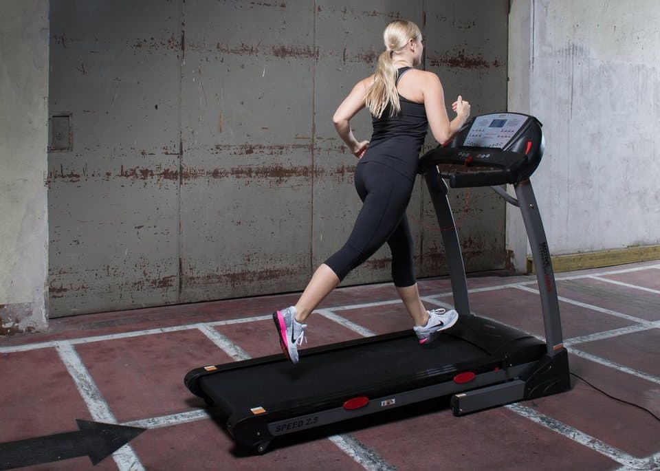 MOTIVE FITNESS by U.N.O. Laufband Speed 2.5 (mit/ohne Unterlegmatte) (mit Multifunktions-LCD-Display), bis max. 20 km/h, klappbar, 130 kg max. Benutzergewicht - Thumbnail 6