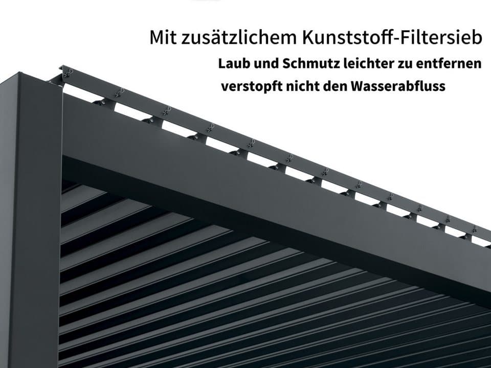 KONIFERA Pavillon Pergola Lucida Premium, Pergola aus hochwertigstem Material 100% Aluminium, Lamellendach - Thumbnail 10