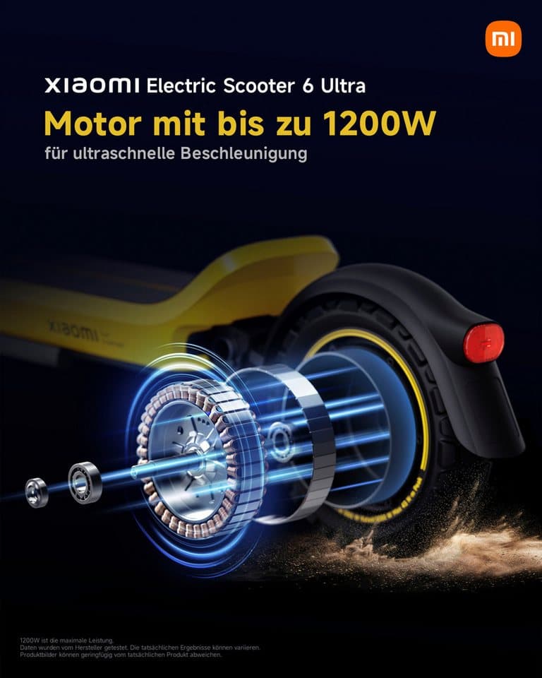 Xiaomi E-Scooter Electric Scooter 6 Ultra DE, 20 km/h - Thumbnail 8