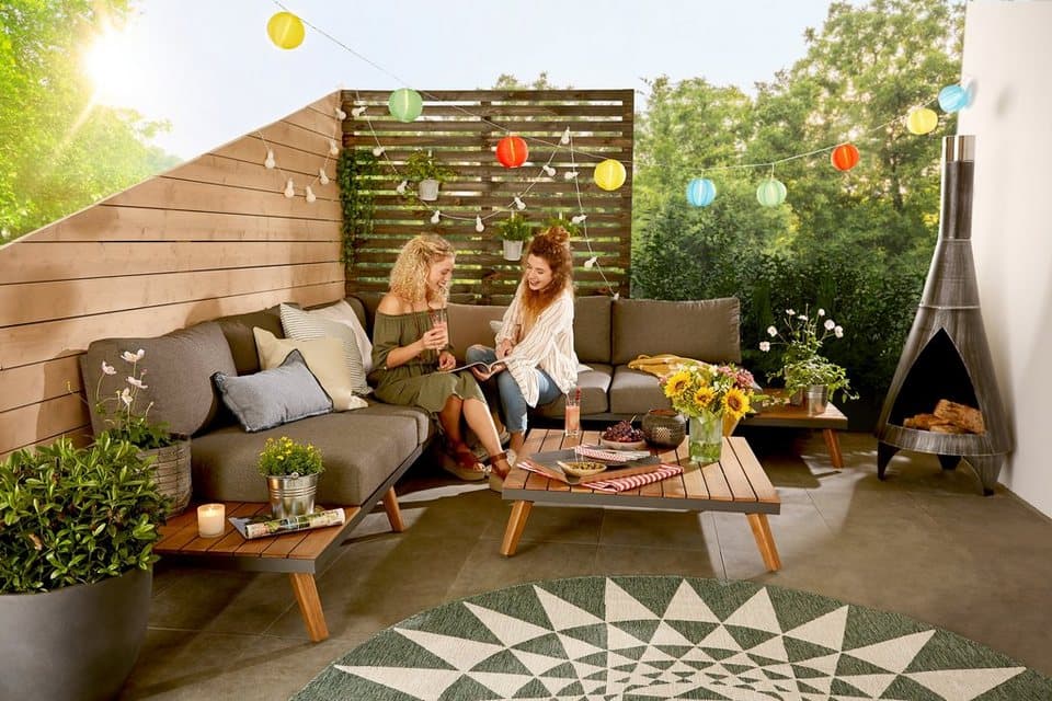 MERXX Gartenlounge-Set Athen, (15-tlg., 1x Eckbank, 1x Tisch 95x95 cm, inkl. Sitz- und Rückenkissen), Aluminiumgestell mit Akazienholz, FSC 100%, Unser Dauertiefpreis - Thumbnail 20