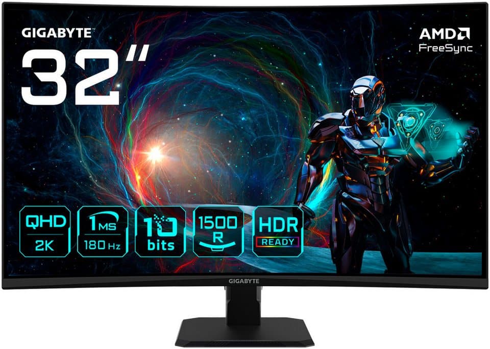 GAMEMAX GigaDeal AERIS GB 2805 AMD Ryzen 7 5700X 32GB 1TB SSD RTX 5070 Gaming-PC-Komplettsystem (32", AMD Ryzen 7 5700X, RTX 5070, 32 GB RAM, 1000 GB SSD, Windows 11 + Gigabyte GS32QCA LED-Monitor Curved, 80 cm 32) - Thumbnail 7