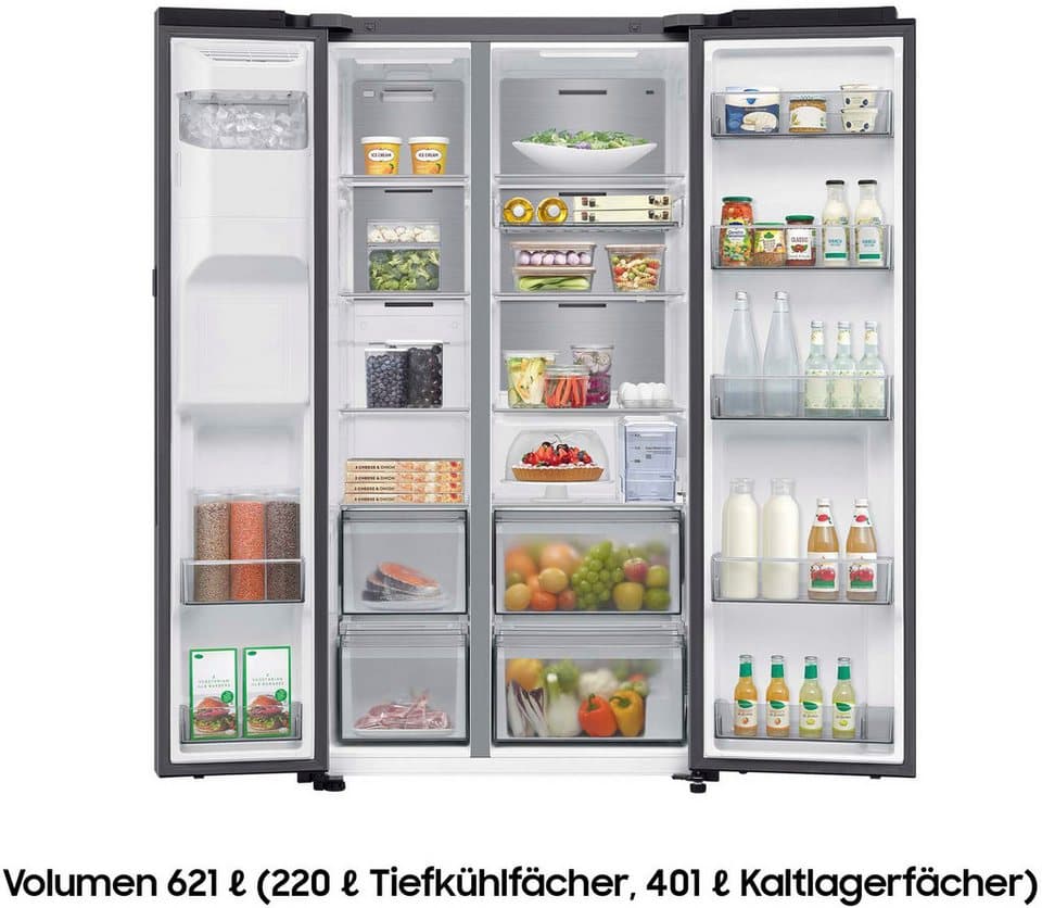 Samsung Side-by-Side RS94F RS90F65EDT, 178,4 cm hoch, 91,2 cm breit, Separate Temperaturregelung für Kühl- und Gefrierbereich - Thumbnail 2