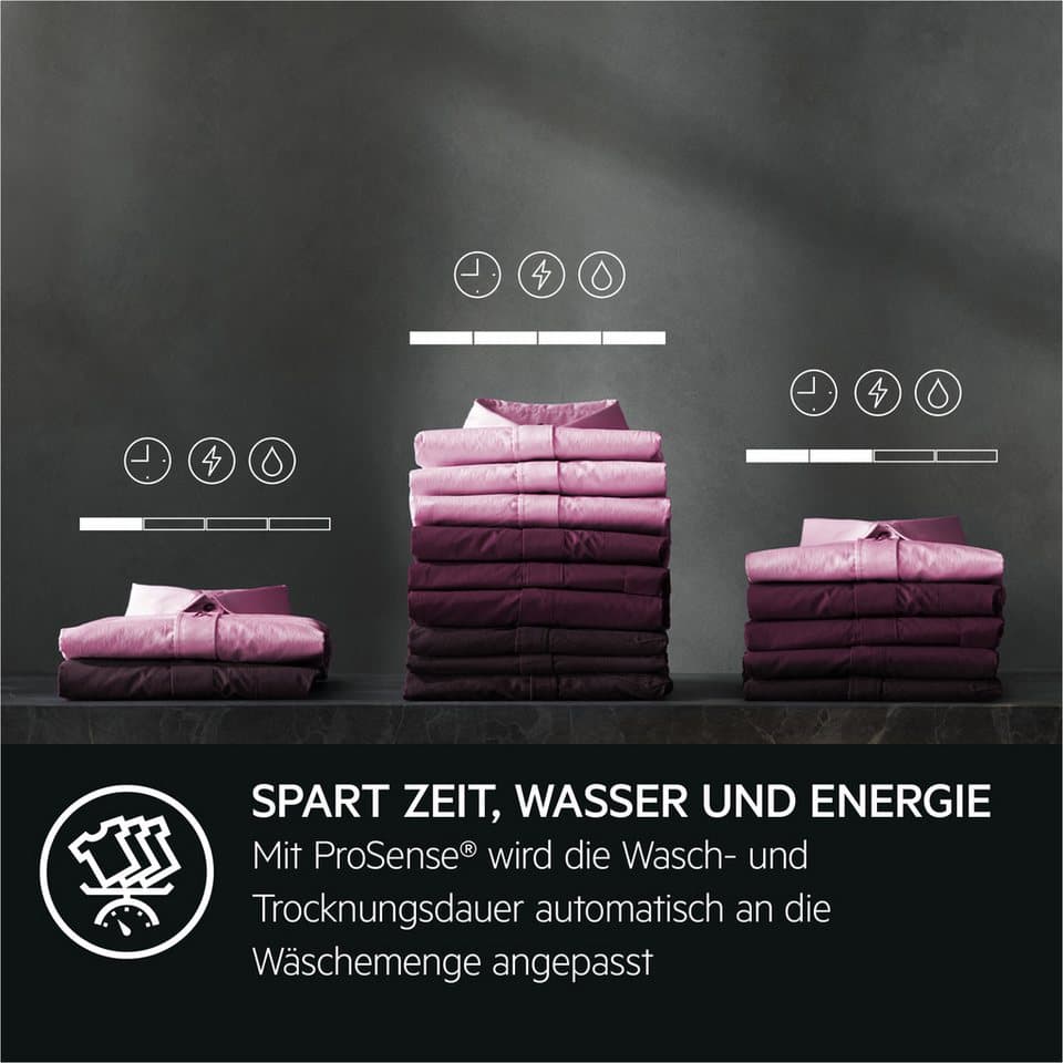 AEG Waschtrockner 9000 AbsoluteCare® LWR9W81600, 10 kg, 6 kg, 1550 U/min, AbsoluteCare®: Wärmepumpe und kein Einlaufen von Wolle und Seide - Thumbnail 11