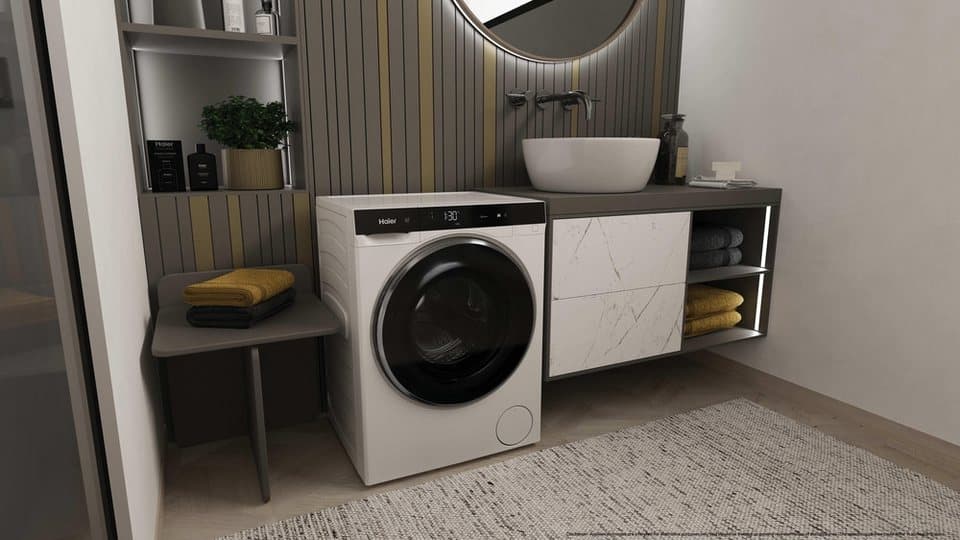 Haier Waschtrockner Mini-Washer HWD50-BP12307U1, 5 kg, 2,5 kg, 1200 U/min, besonders kompakte Maße (70 cm Höhe, 51 cm Breite) - Thumbnail 8