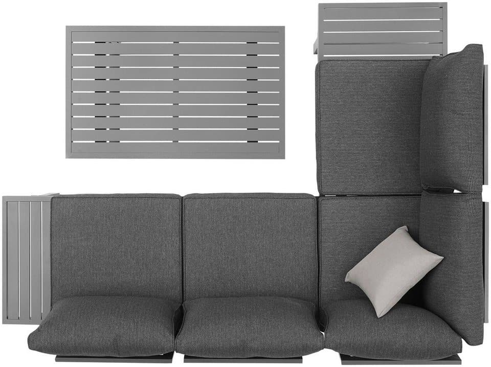 KONIFERA Gartenlounge-Set Hamburg, (Set, 14-tlg., Tisch:100x60x60/40cm,abnehmbare Rückenlehnen,individuell aufstellbar), höhenverstellbarer Tisch, inkl. Schutzhülle, Aluminiumgestell - Thumbnail 17