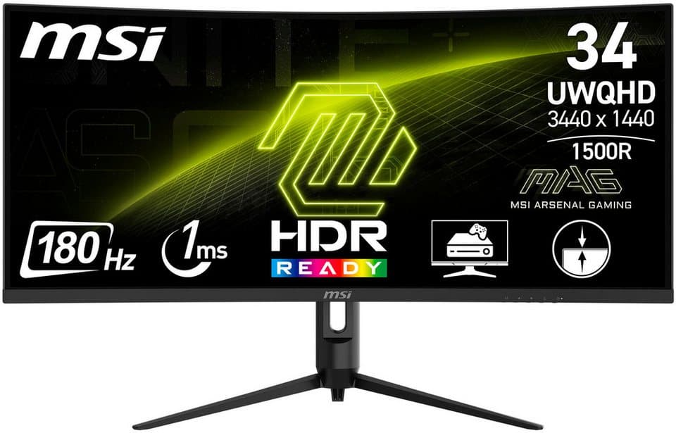GAMEMAX MegaDeal Black Hole 2839 AMD Ryzen 5 7500F 32GB DDR5 1TB SSD RTX 5070 Gaming-PC-Komplettsystem (34", AMD Ryzen 5 7500F, RTX 5070, 32 GB RAM, 1000 GB SSD, Windows 11, DDR5 RAM + MSI MAG 342CQR E2 Curved Monitor 86cm (34) - Thumbnail 9