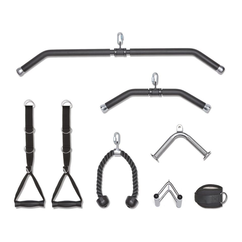 adidas Performance Trainingsstation adidas Cable Crossover - Kabelzugstation mit Rack, 2 Gewichtsblöcke, 2×80 kg Kabelzug, Rack, 40-fach verstellbar & Landmineen) - Thumbnail 4