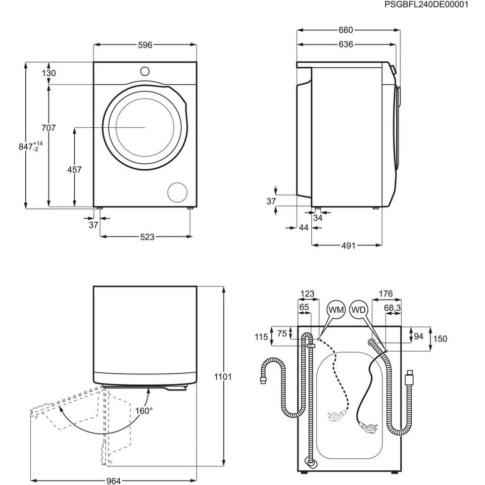 AEG Waschtrockner 7000 ProSteam® LWR7F65605, 10 kg, 6 kg, 1600 U/min, ProSteam®: Auffrischen mit Dampf statt Waschen und 96 % Wasser sparen - Thumbnail 13