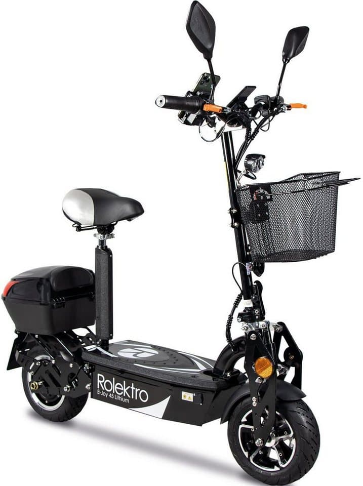 Rolektro E-Motorroller Rolektro E-Joy 45 Lithium, 1000 W, 45 km/h, bis zu 50 km Reichweite, mit USB-Anschluss