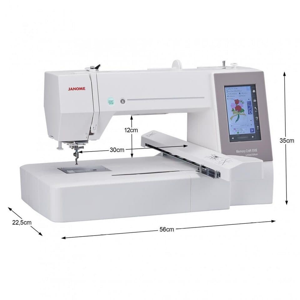 Janome Stickmaschine - Memory Craft 550E Limited Edition - Thumbnail 2