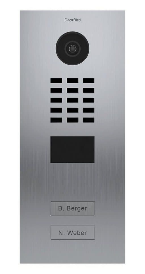 DoorBird Video-Türsprechanlage DoorBird - Video Türstation D2102 mit 2 Klingeltasten (Außenbereich, Haustür, Eingangsbereich, Smarte Video Türsprechanlage mit App-Steuerung, Ethernet / PoE) - Thumbnail 7