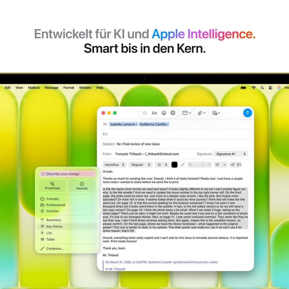 Apple Macbook Neo 13" Notebook (33,02 cm/13 Zoll, Apple A18 Pro, 5-Core GPU, 8 GB, 256 GB SSD) - Thumbnail 7