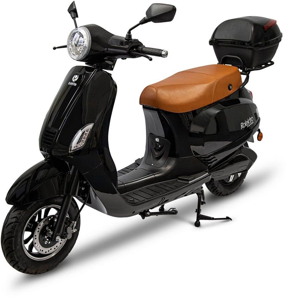Rolektro E-Motorroller Retro 45 Lithium, V. 2021, 2000 W, 45 km/h, bis zu 70 km Reichweite, mit USB-Anschluss und integr. Alarmanlage - Thumbnail 2