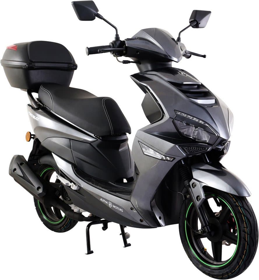 Alpha Motors Motorroller Powermax 50 ccm 45 kmh EURO 5 (mit/ohne Topcase), 50 ccm, 45 km/h, Euro 5