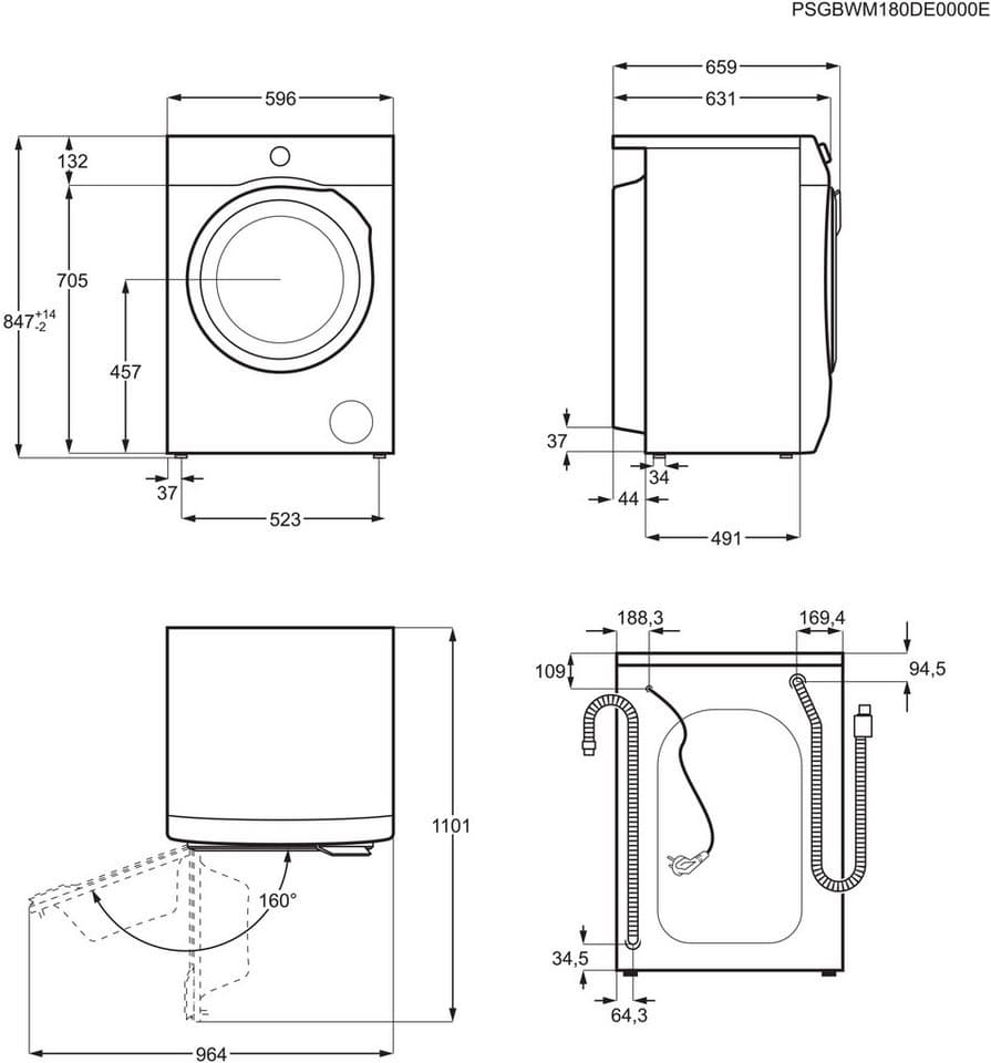 AEG Waschmaschine 9000 AbsoluteCare® LR9W80600 914501216, 10 kg, 1600 U/min, SoftWater: Schützt Farbe und Form durch enthärtetes Wasser bei 30°C - Thumbnail 17