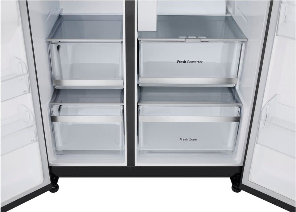LG Side-by-Side GSLE81EPBD, 179 cm hoch, 91,3 cm breit, Wasser-/Eis-/Crushed Ice-Spender, Wassertank, Door Cooling+ - Thumbnail 16