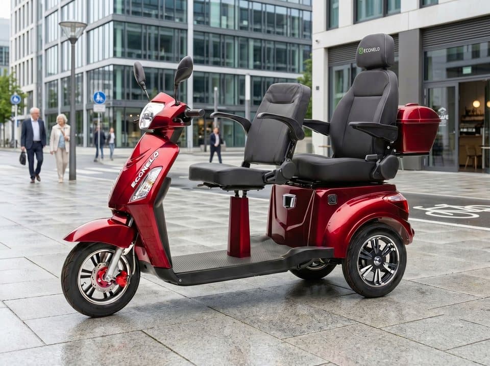 ECONELO Elektromobil, 1000 W, 25 km/h, Sicherheitsrollen gegen Kippen, 3 Geschwindigkeitsstufen - Thumbnail 9
