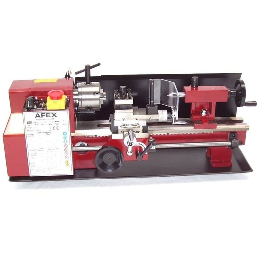 Apex Drechselbank Metalldrehmaschine Drehmaschine 300 Drehbank 55449 Metalldrehbank, (1-tlg) - Thumbnail 2