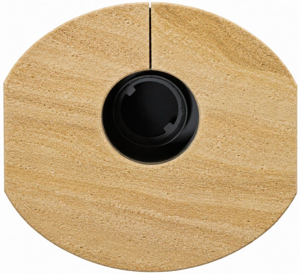 Hanseatic Kaminofen "MAIA Sandstein", Exklusiv, Lieferung bis ins Wohnzimmer, 6,2 kW, Zeitbrand, Große Sichtscheibe, mit Tee- und Holzfach - Thumbnail 6